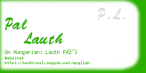 pal lauth business card